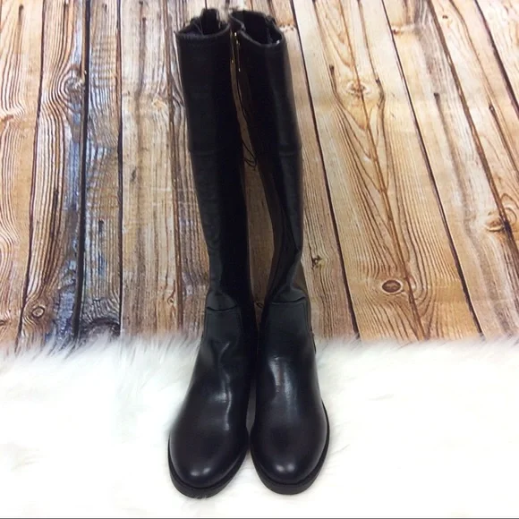 New Tommy Hilfiger Twivane Tall Riding Boots - Picture 5 of 9